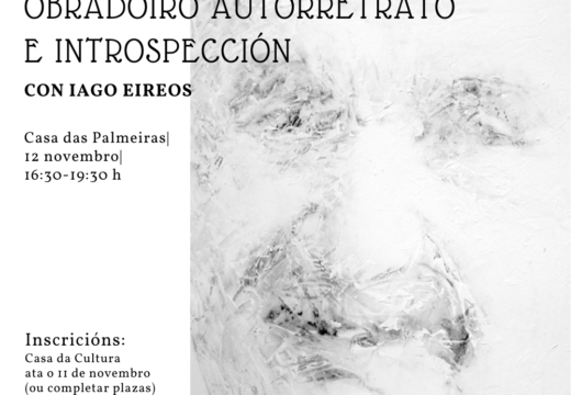 O artista Iago Eireos ofrecerá este sábado en Neda o obradoiro “Autorretrato e introspección”